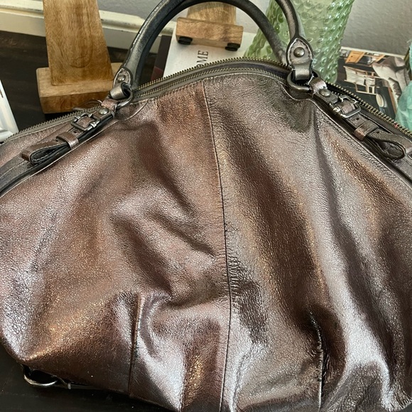 Coach Madison Sophia Metallic Leather Satchel Shoulder Bag Purse H1026-15955 - Picture 6 of 16